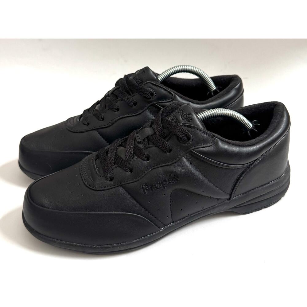 Propet Washable Walking Sneakers Black Size Women's 7.5 2E (Extra Wide) NEW